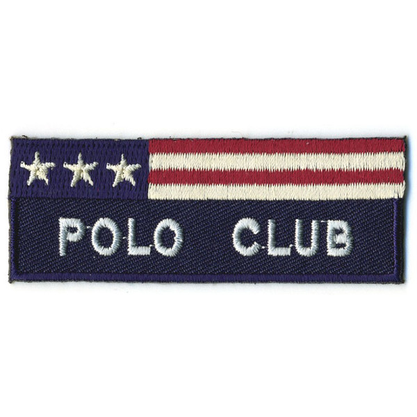 Écusson thermocollant Polo Club bleu