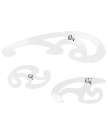 FRENCH CURVE Set 3-teilig