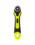 Cutter rotatif 28mm vert/noir avec cran de sécurité