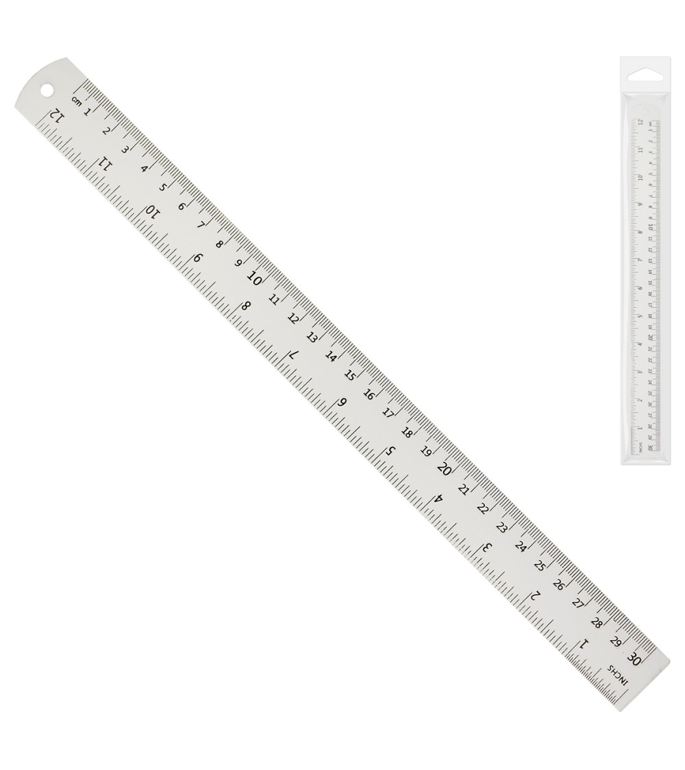 EXTRA FLAT RULER 30CM+IN