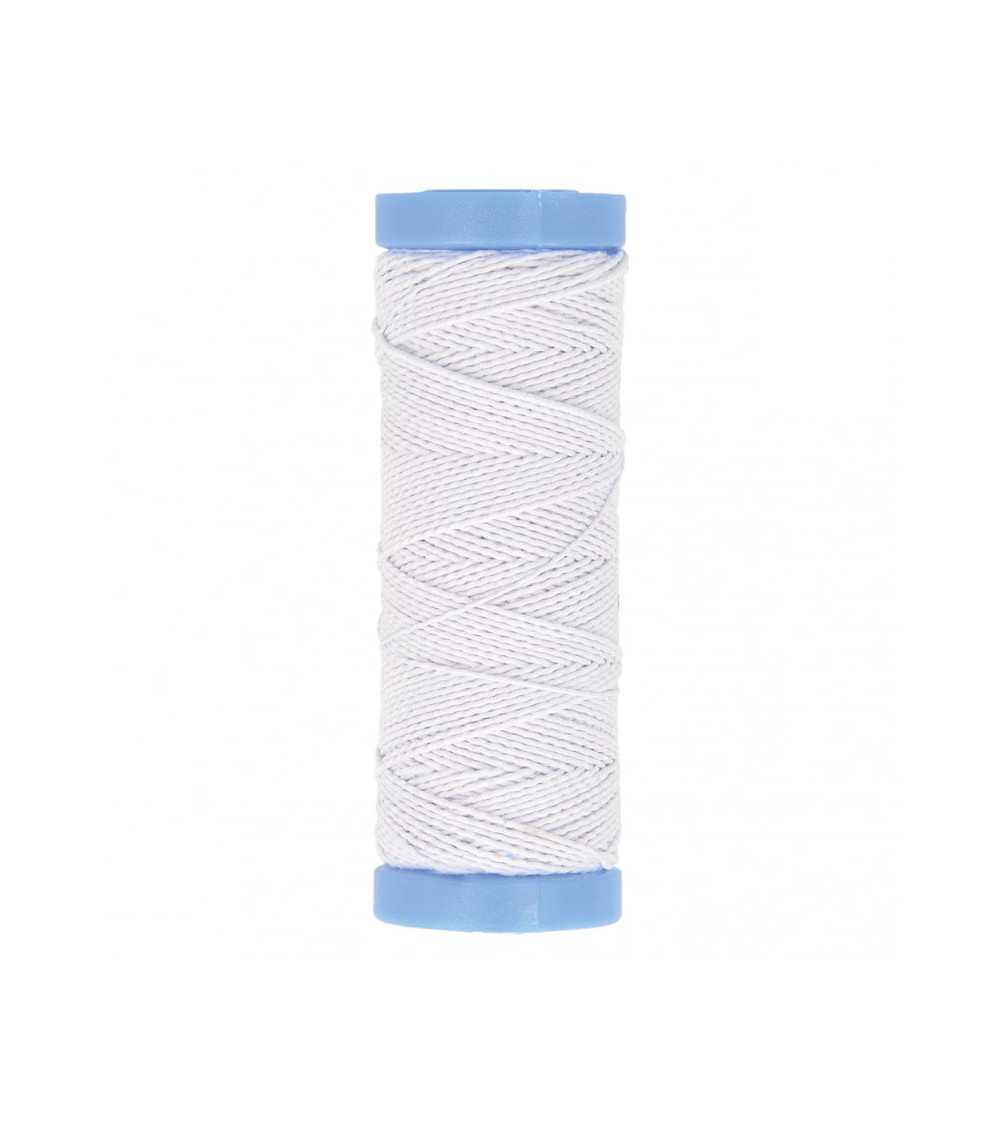 Elastic thread 20m White