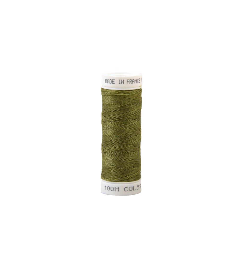 Fil à coudre polyester 100m made in France - vert olive 532