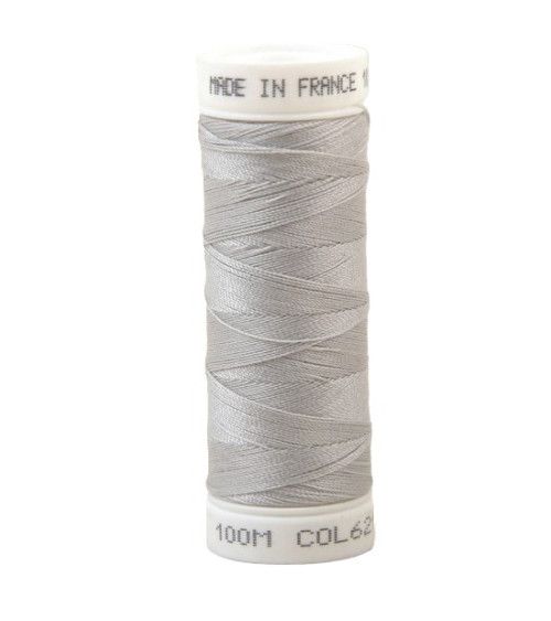 Fil à coudre polyester 100m made in France - gris vent 621