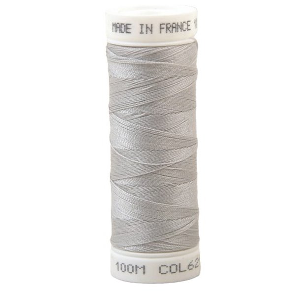 Fil à coudre polyester 100m made in France - gris vent 621