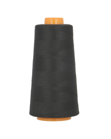 Polyester thread cone 3000m Made in France Black