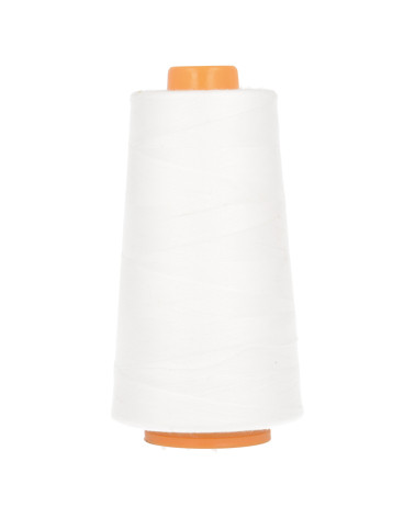 Konusfaden aus Polyester, 3000 m, hergestellt in Frankreich, Weiß