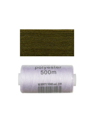 Bobina de hilo de poliéster de 500 m