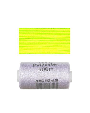 Bobina de hilo de poliéster de 500 m