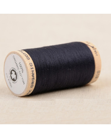 Spool of 100% organic cotton thread 275m navy