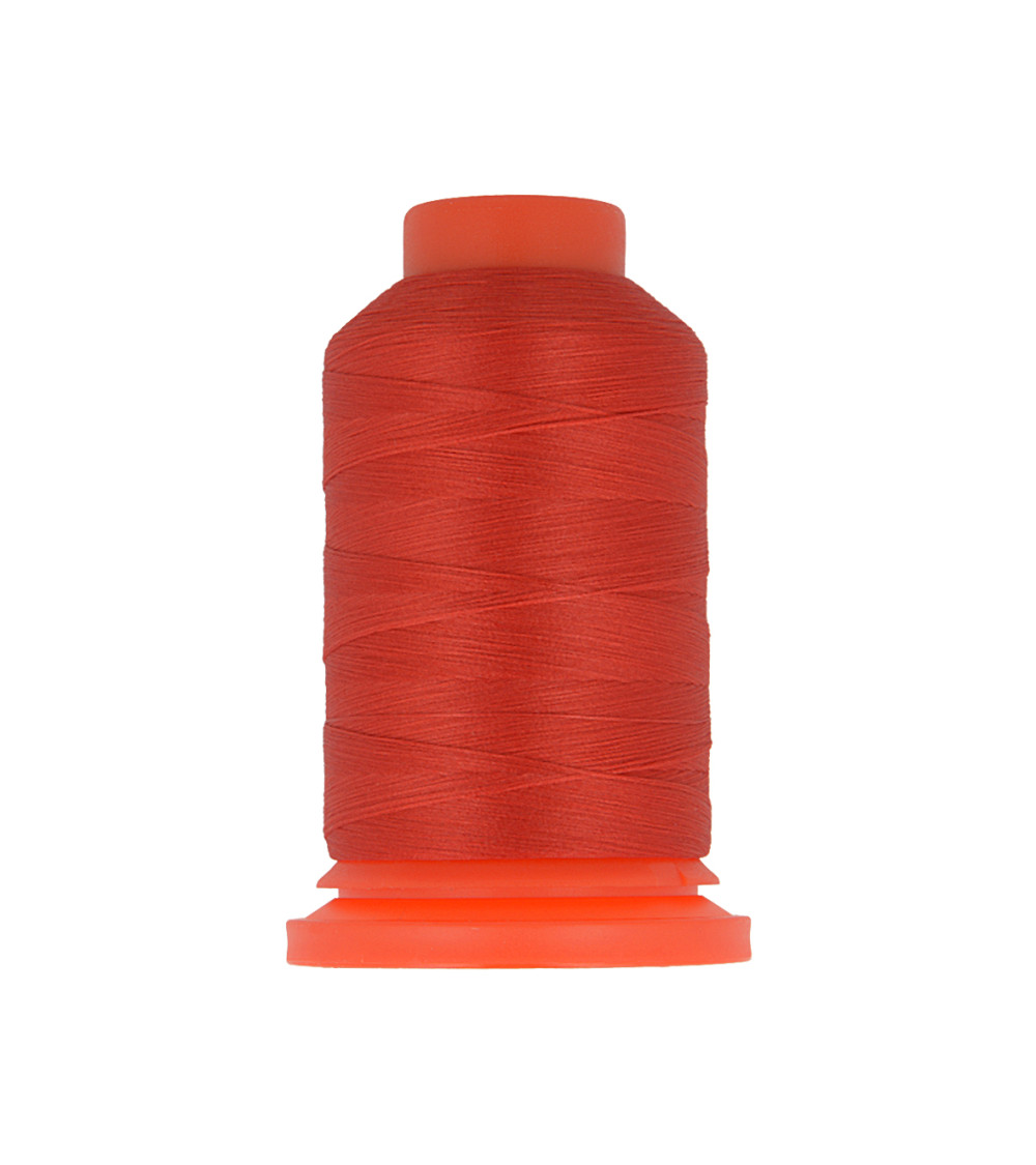 Bobine fil mousse polyester 1000m fabriqué en France pour surjeteuse Rouge