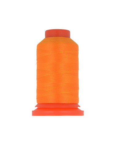 Bobine fil mousse polyester 1000m fabriqué en France pour surjeteuse Orange
