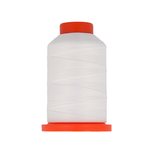 Bobine fil mousse polyester 1000m fabriqué en France pour surjeteuse Blanc