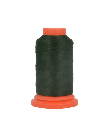 Spool of 1000m polyester foam thread made in France for overlocker Bottle