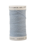 Fil à bâtir Bleu ciel 100% coton en bobine de 150m made in France