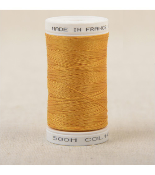Fil à coudre en polyester 500m - Or C145