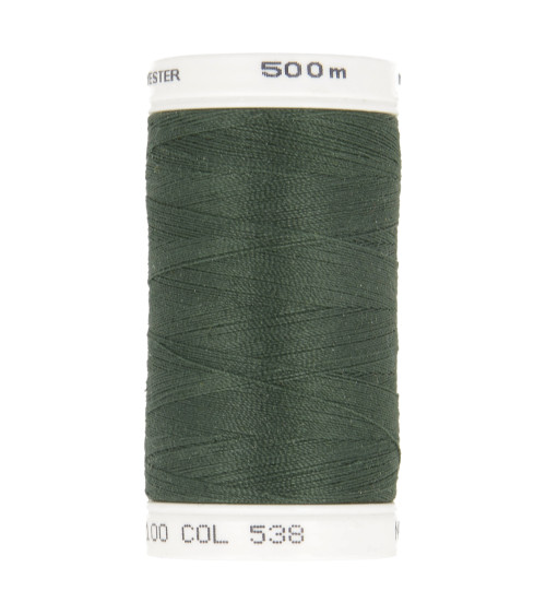 Fil à coudre en polyester 500m - Vert lierre C538