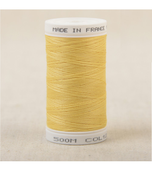 Fil à coudre en polyester 500m - Jaune soleil C122