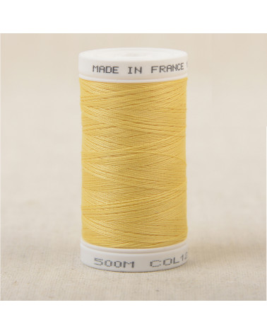 Fil à coudre en polyester 500m - Jaune soleil C122
