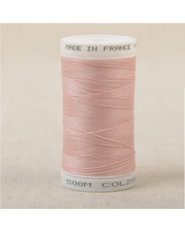 Fil à coudre en polyester 500m - Rose dragee C208