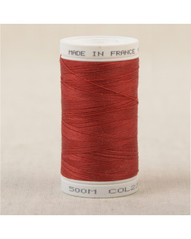 Fil à coudre en polyester 500m - Rouge feu C230