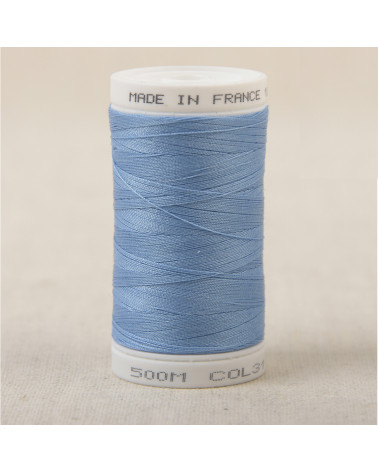 Fil à coudre en polyester 500m - Bleu nattier C314
