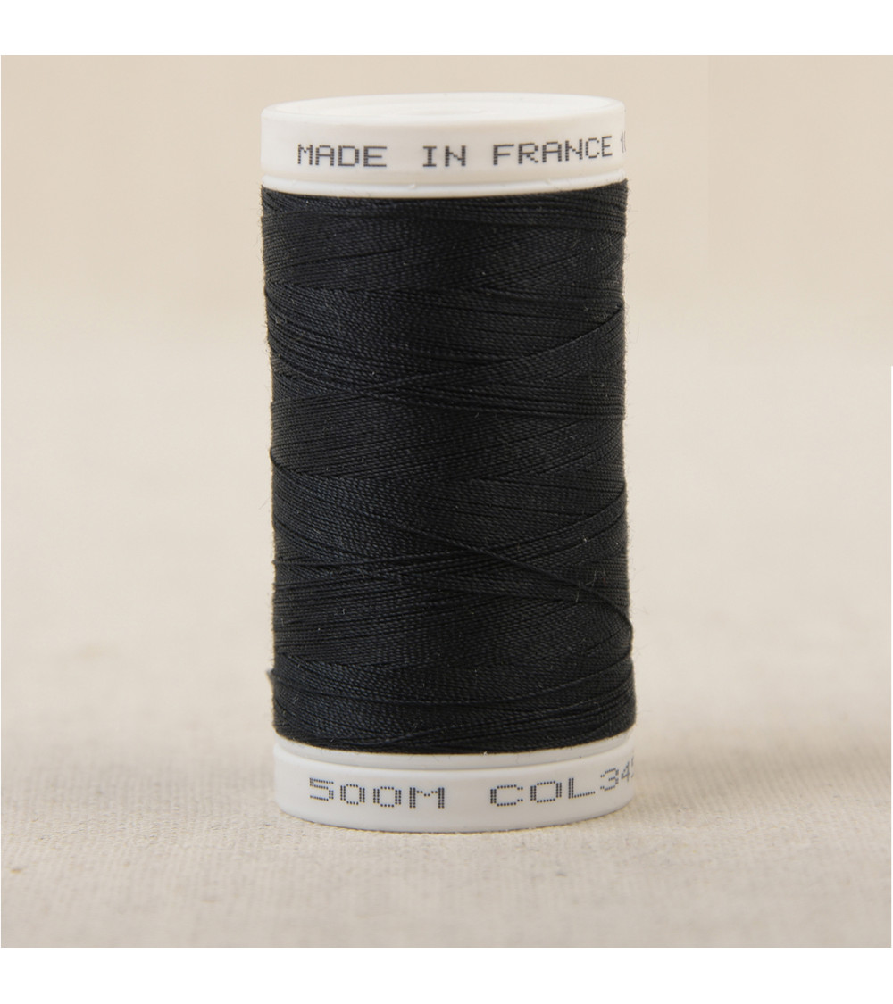 Fil à coudre en polyester 500m - Bleu marine C345 Fil à coudre en polyester 500m - Bleu marine C345