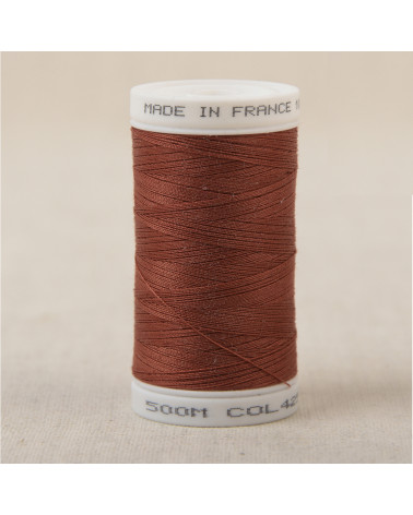 Fil à coudre en polyester 500m - Ruoge cuivre C425