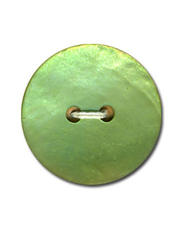 Matte Mother-of-Pearl Button, Anise Green color
