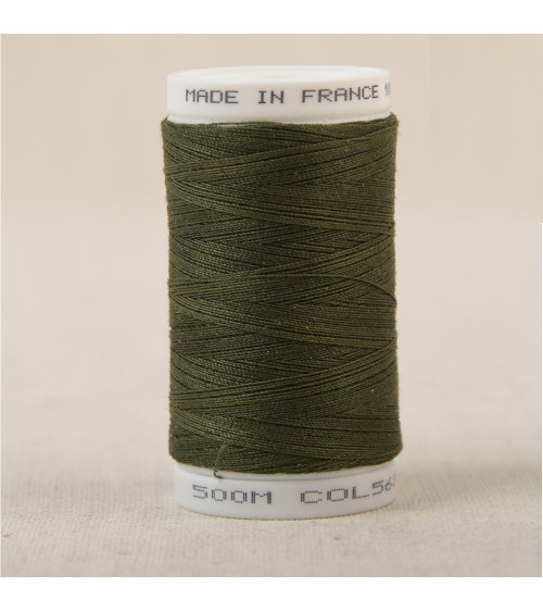 Fil à coudre en polyester 500m - Vert sologne C563