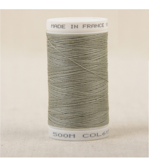 Fil à coudre en polyester 500m - Gris nuage C615
