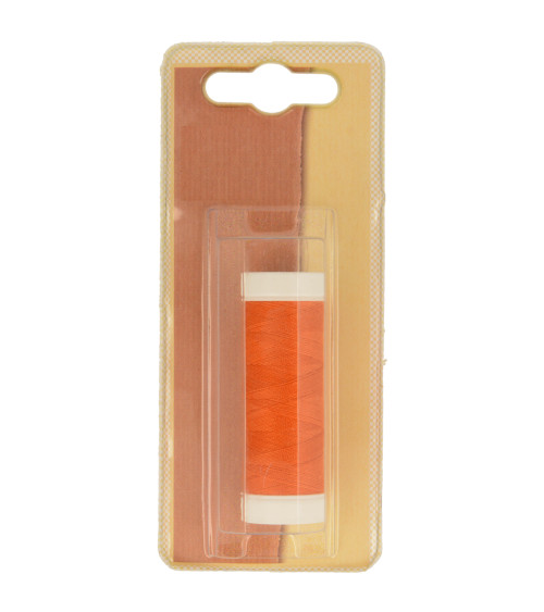 Bobine fil à coudre Polyester 100m made in France - Orange coq de roche C180