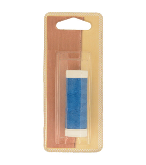 Bobine fil à coudre Polyester 100m made in France - Bleu gitane C325