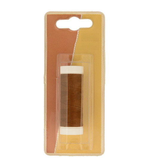 Bobine fil à coudre Polyester 100m made in France - Marron marcassi C418