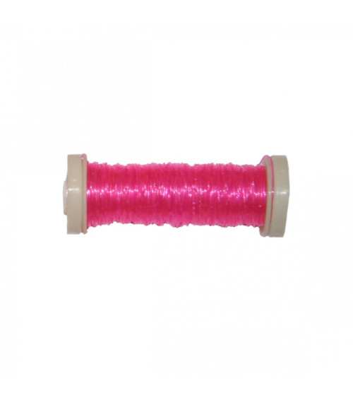 15m Nylon Elastic Thread Spool - Fuschia C074