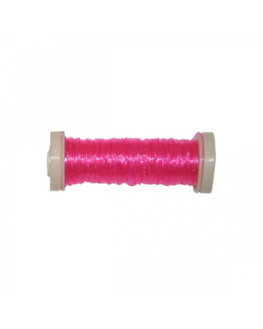 15m Nylon Elastic Thread Spool - Fuschia C074