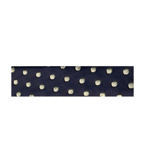 20m floppy disk folded bias navy with polka dots