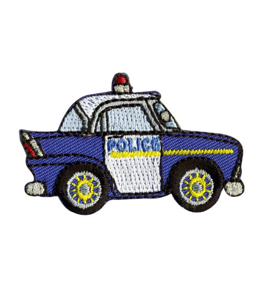 Ecusson voiture police thermocollant