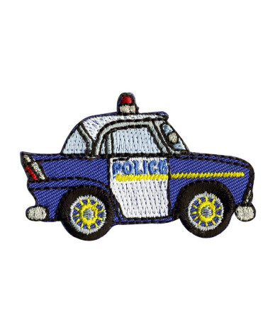 Ecusson voiture police thermocollant