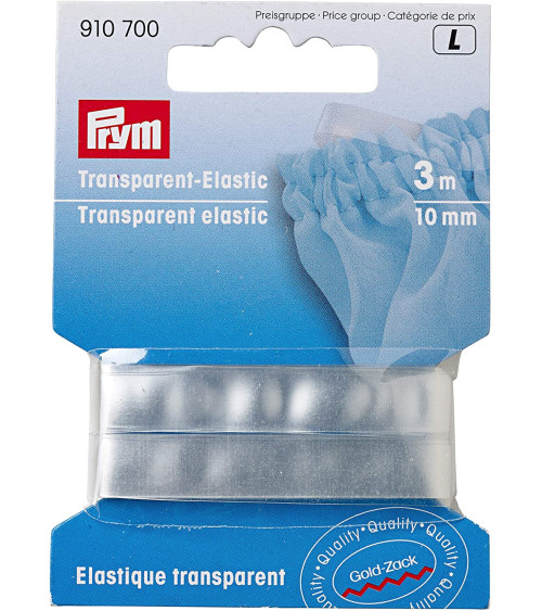 Elastique Prym transparent 3m x 10mm