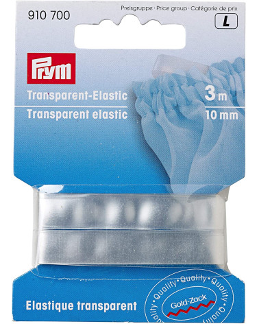 Elastico trasparente Prym 3m x 10mm