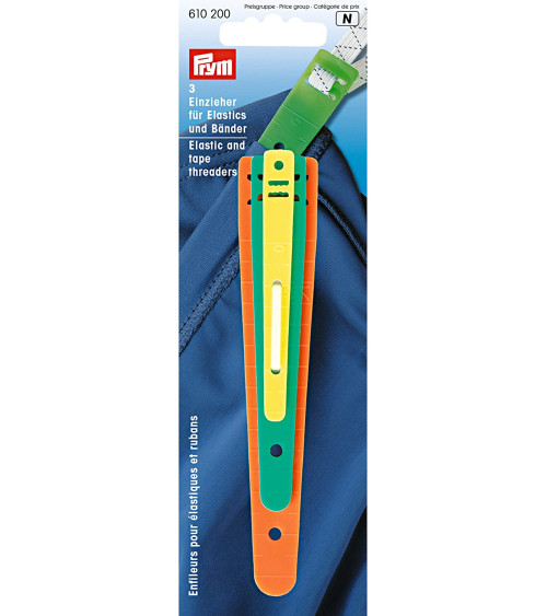 Kit de 3 enfileurs Prym pour élastiques et rubans