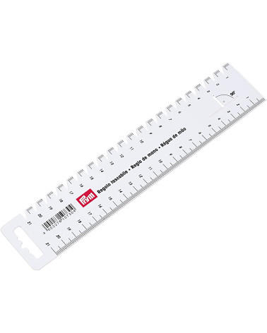 Halbstarres Lineal, 21 cm
