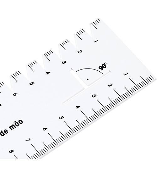 Halbstarres Lineal, 21 cm