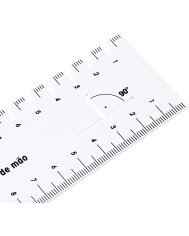 Halbstarres Lineal, 21 cm