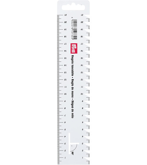 Halbstarres Lineal, 21 cm