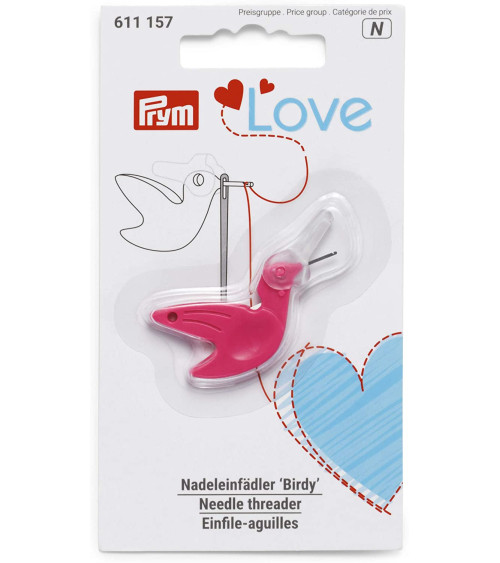 Prym Love Needle Threader Birdy Pink