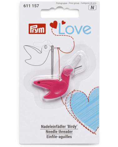 Prym Love Needle Threader Birdy Pink