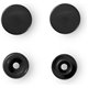 Prym 30 Boutons pressions ronds Snaps en plastique Noir 12,4 mm