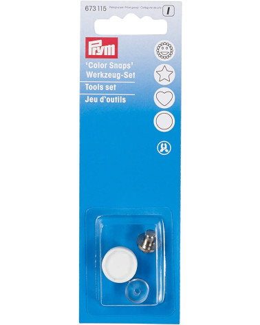 Bouton pression Color Snaps avec jeu d'outils pour pince non incluse