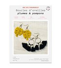 French Kits DIY Macramé Boucles d’oreilles Plumes & Pompons